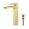 Kibi Blaze-T Single Handle Bathroom Vessel Sink Faucet with Pop Up Drain C-KBF1018BG-KPW101BG - alternate 1